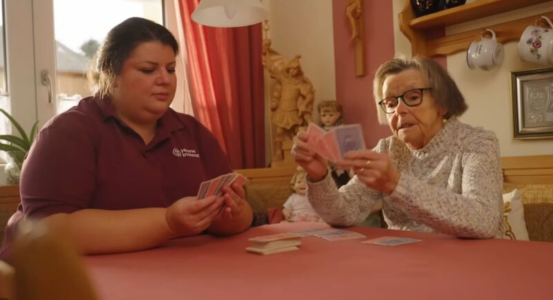 Gemeinsames Kartenspielen