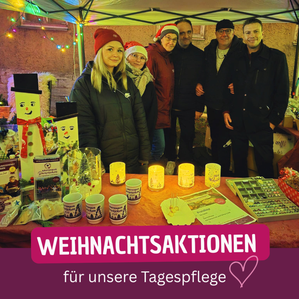 Weihnachtsaktionen für Tagespflege