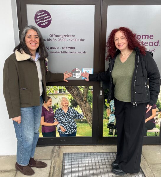 Hilfeinsel Eingangstür