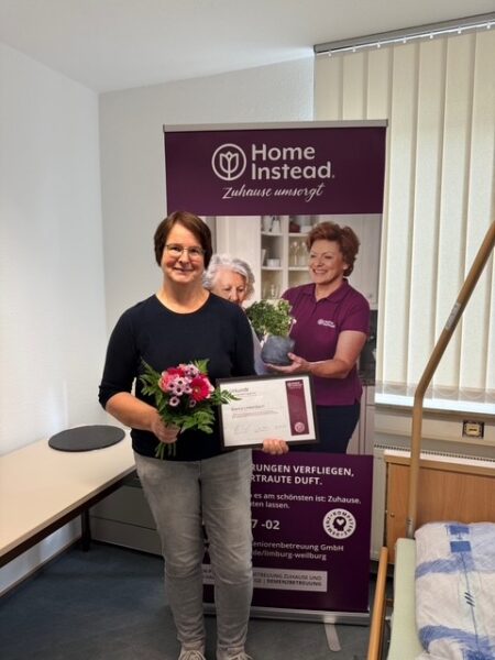 Urkunde für Pflegestunden