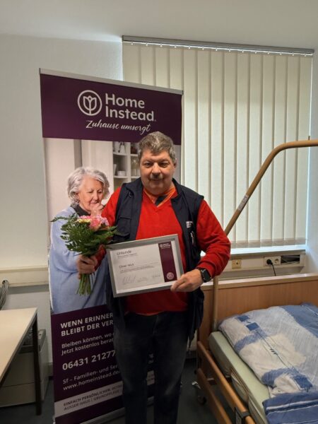 Urkunde für Pflegestunden