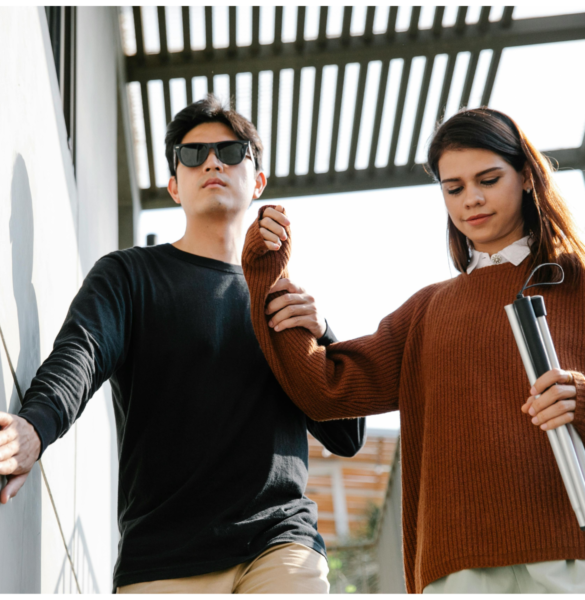 Assistenz von Menschen mit eingeschränktem Sehvermögen oder Blindheit