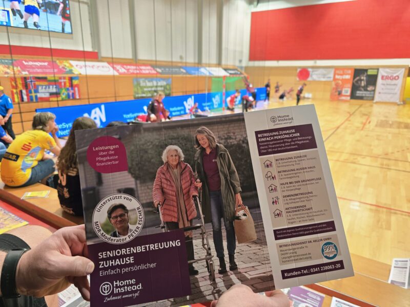 Seniorenbetreuung, Sportveranstaltung, Informationsbroschüre