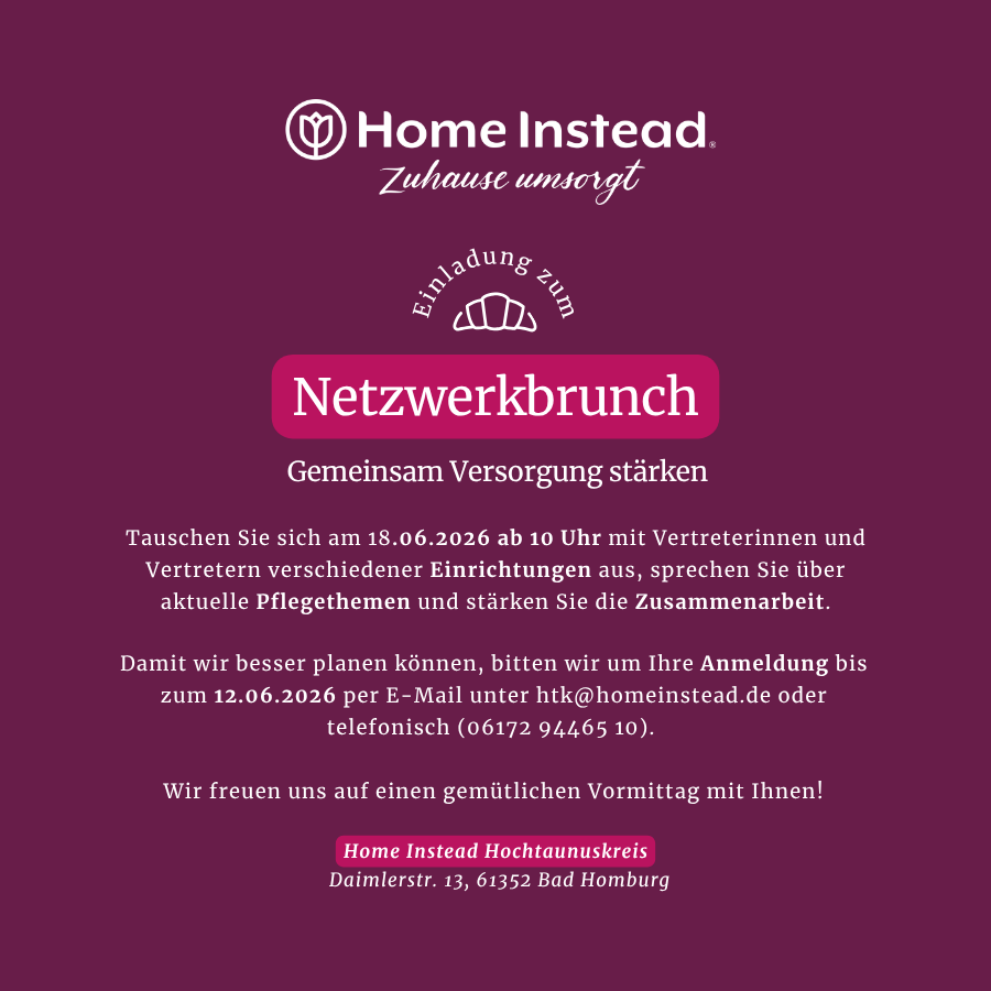 Einladung Netzwerktreffen Bad Homburg