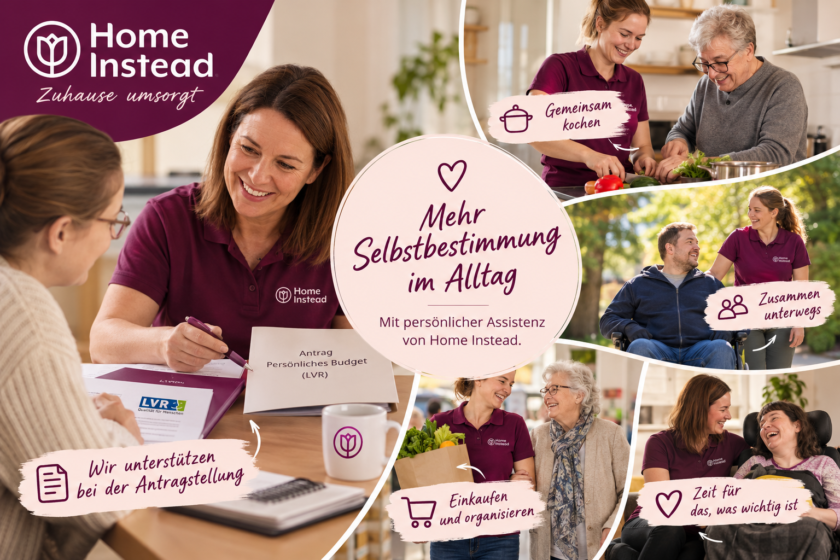 Home Instead Ratingen, Velbert, Heiligenhaus und Düsseldorf-Nord macht Persönliche Assistenz über persönliche Budgets vom LVR